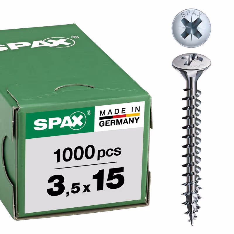 Vis universelle SPAX WIROX tête bombée Ø 3.5–4 mm 2