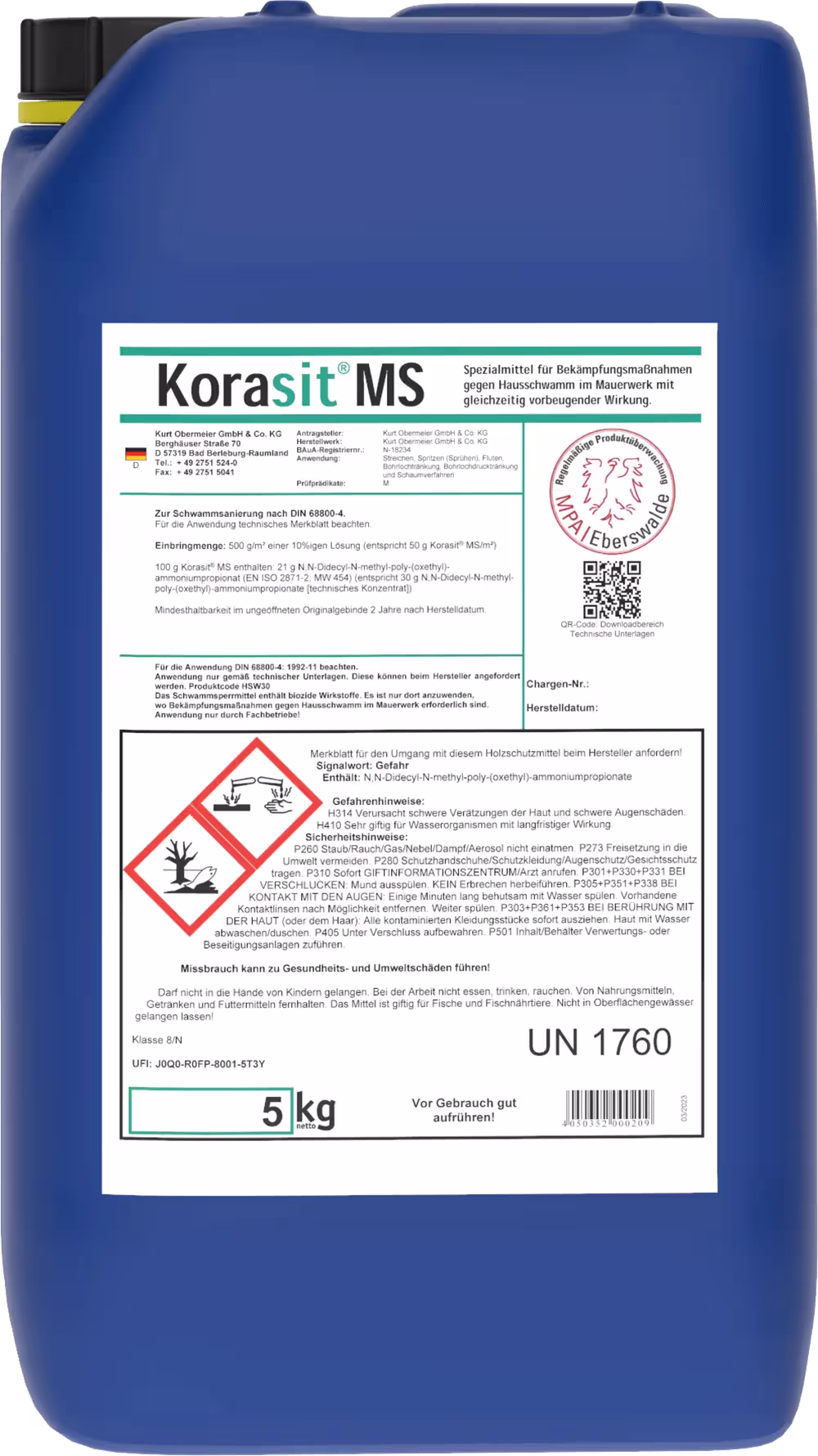 Traitement de la mérule en maçonnerie Korasit MS
