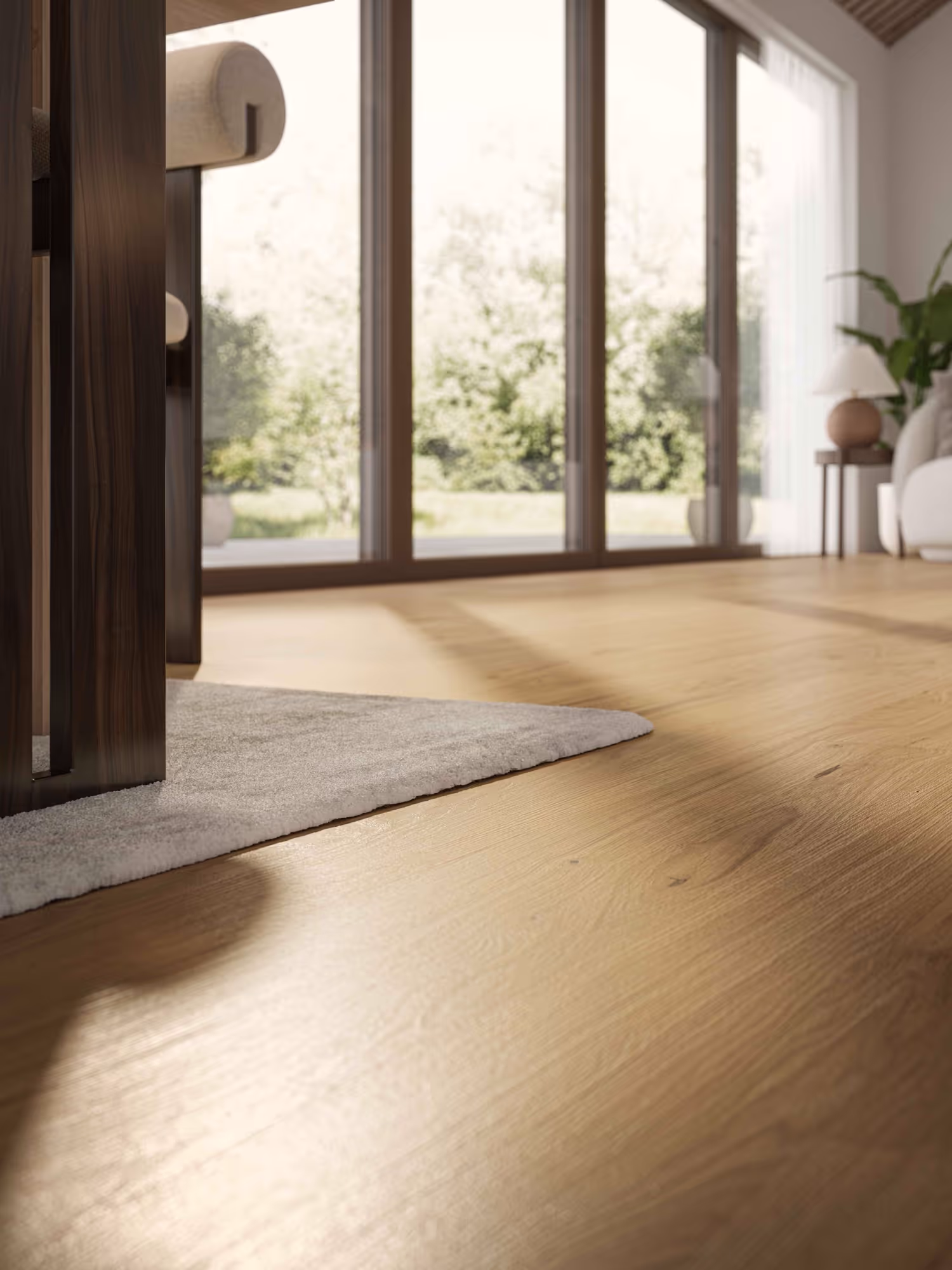 Lame de parquet hybride Bjelin Woodura Lyngby chêne Misty White 3