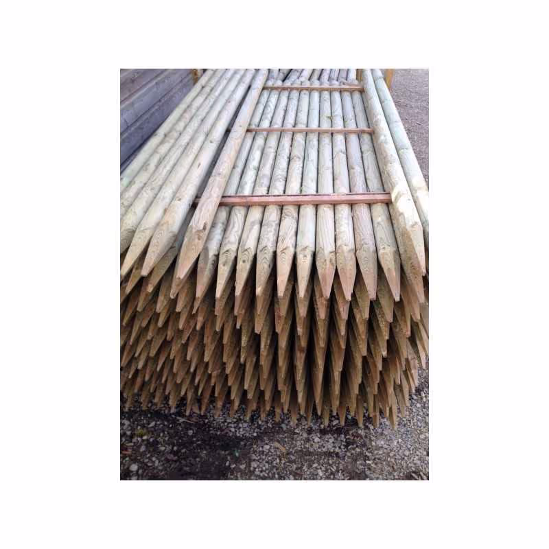 Stake / Tree Stake Machined Round Timber Pointed Pine Pressure-Treated Class 4 2