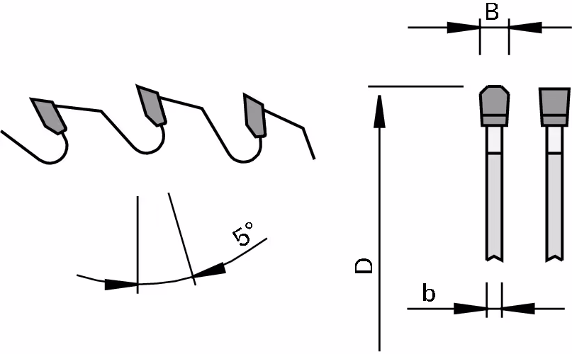 HW crosscut saw blades for non-ferrous metals LEUCO 2