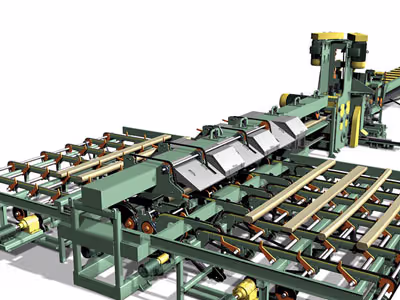 USNR “QuickScan” saw module infeed 2