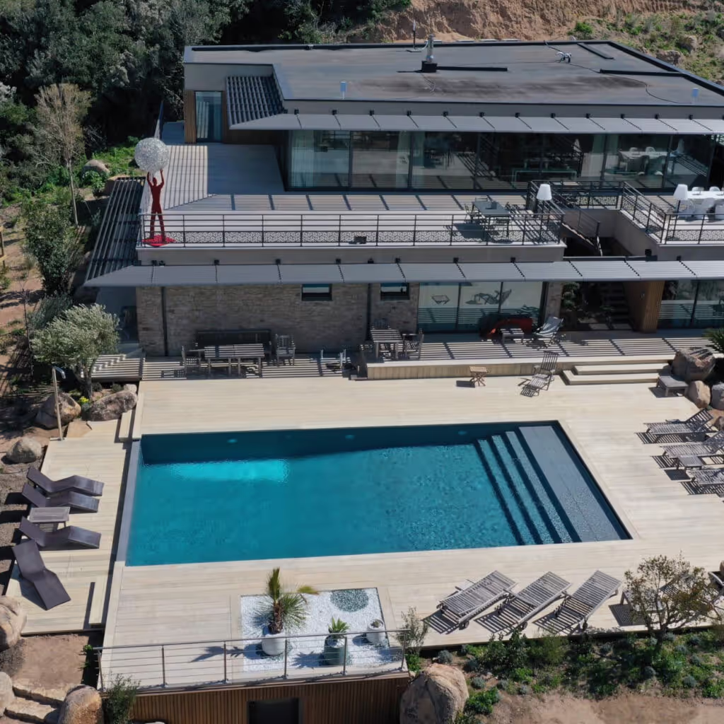 Two Accoya decks in Corsica