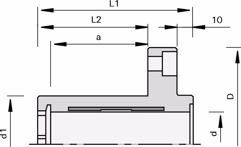 Hydro clamping sleeves with hexagon on top LEUCO, bore-type tools 2