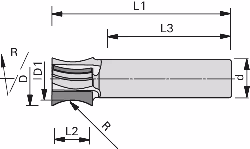 DP high-performance rounding shank cutter LEUCO 2