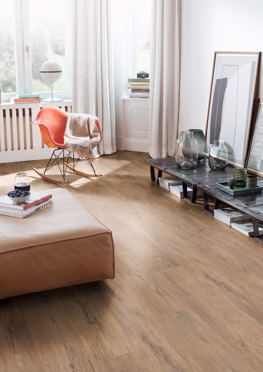 Lame de sol stratifié hydrofuge EGGER Brown Melba Oak 2