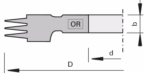 HS mini finger joint cutters LEUCO, Z=4 true 4