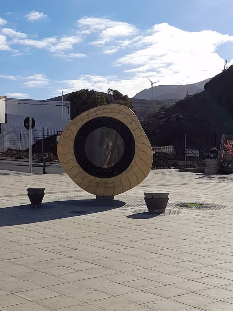 Accoya totems in the Canary Islands