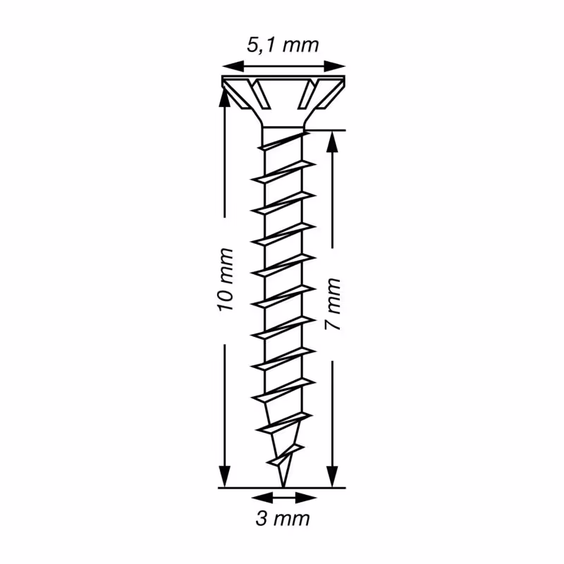 Vis universelle SPAX WIROX tête petite 5