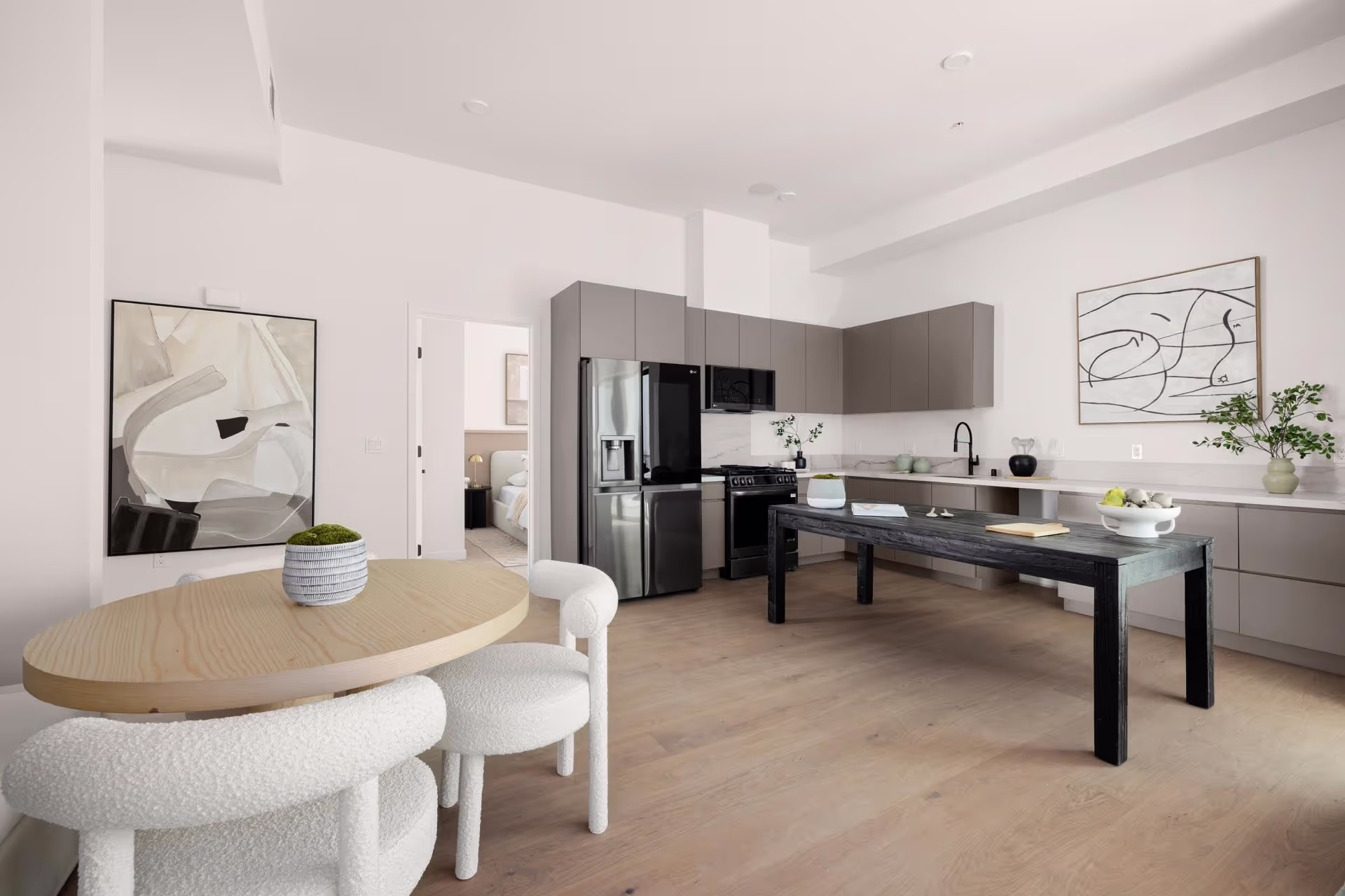 A new Los Angeles condominium with a clean, modern look