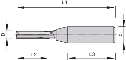 VHW Nesting shank cutters LEUCO, without axial angle 4