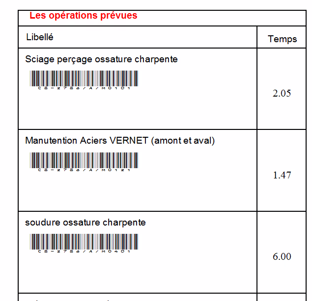 Module Ordres de fabrication de l'ERP Herakles 4
