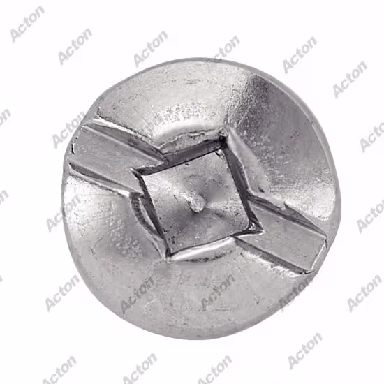 Cylindrical head square recess slotted sheet metal screw form C, A2 stainless steel 3
