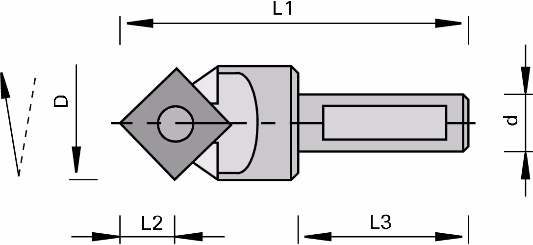 Decorative groove cutters with reversible inserts LEUCO 2