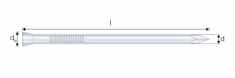 BRDHG Lost-head fluted nail 3