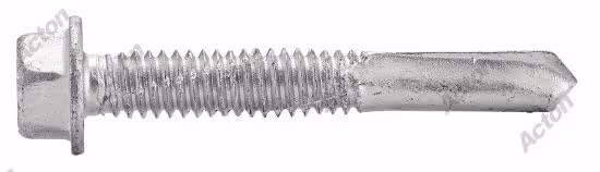 Hex head self-drilling screws with with flange, Point 5, bi-metal / A2 2
