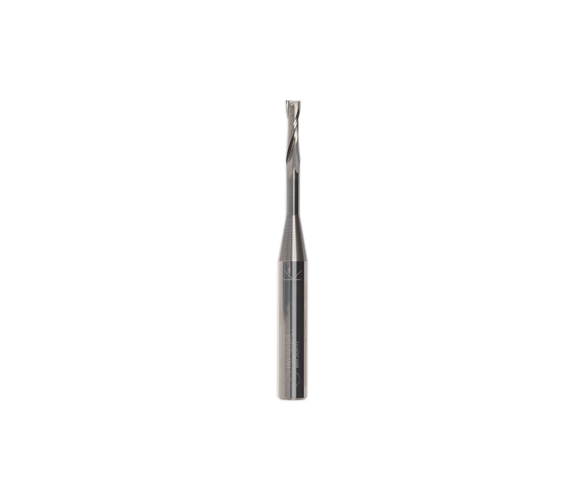 4 mm X 15 mm Fraise hélicoïdale positive à deux dents Shaper 2