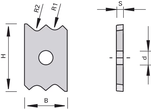 HW Multi reversible inserts for scrapers LEUCO 3