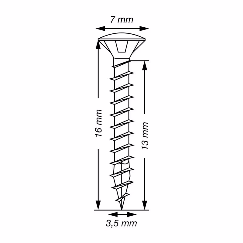 Vis universelle SPAX inox A2 tête bombée 5