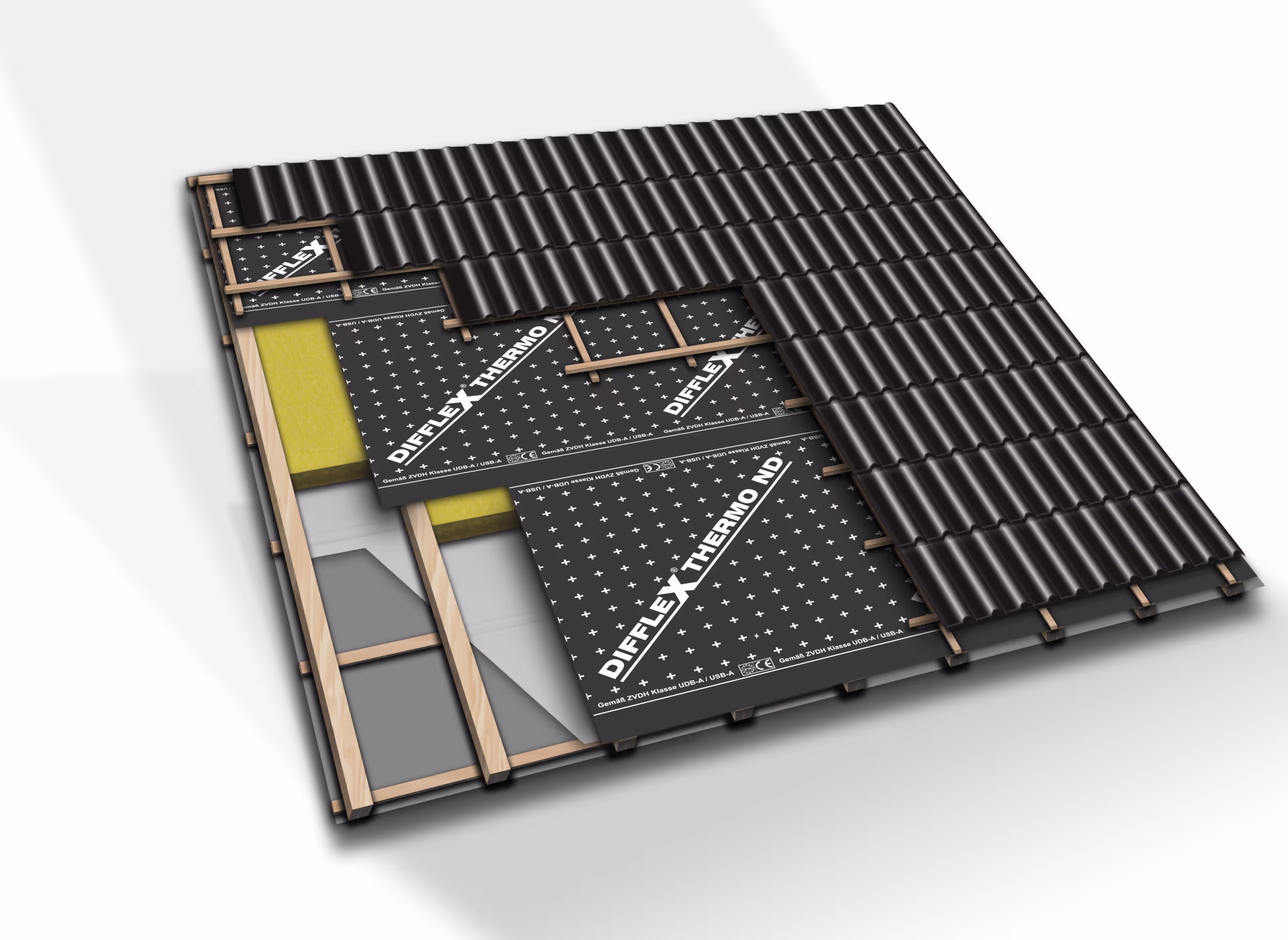 Écran de sous-toiture BWK Difflex Thermo ND renforcé 3