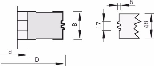 HW tongue-and-groove tool bodies LEUCO 2