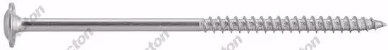 Structural screw, large flat head six-lobe, A2 stainless steel Acton 2