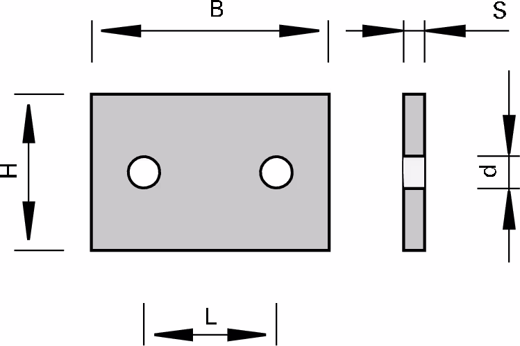 HW blank inserts LEUCO, Central hole 3