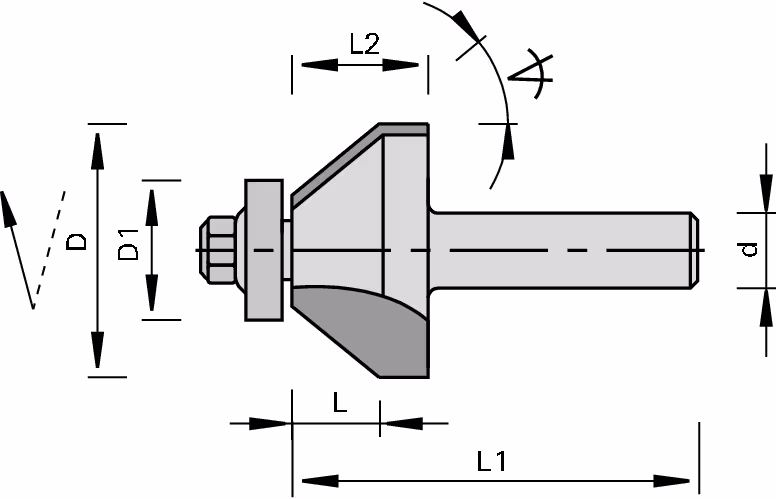 Edge flush trim and chamfer cutters with brazed carbide with 2