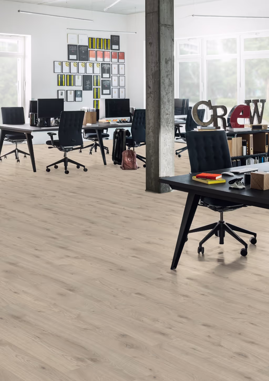 Lame de sol rigide EGGER AquaDura+ Beige Almington Oak 2