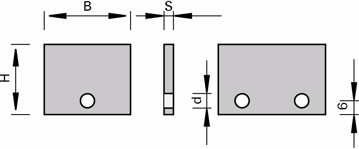 HW blank inserts LEUCO, offset hole 2