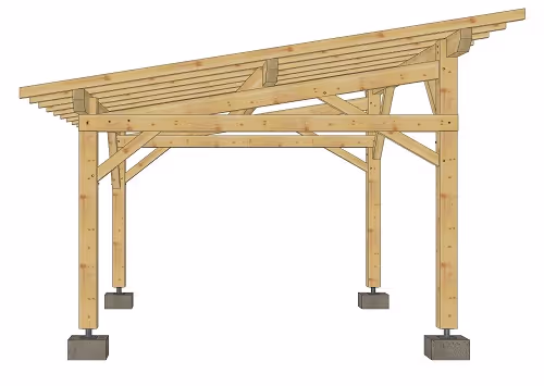 Carport en épicéa Rognier 4