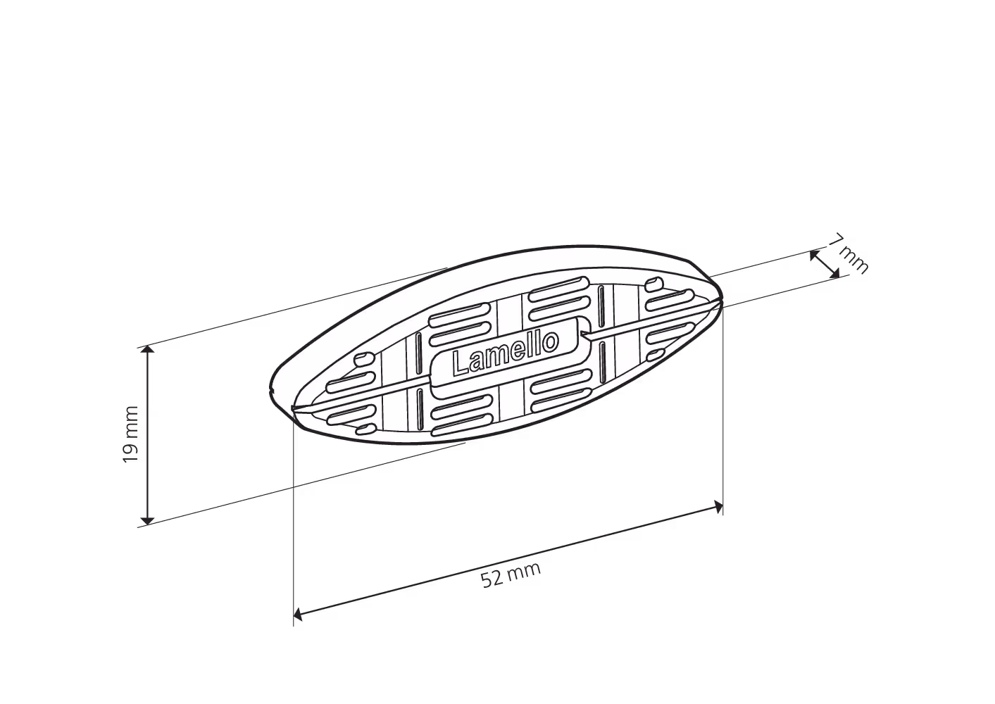 Lamelle de guidage Bisco P 2