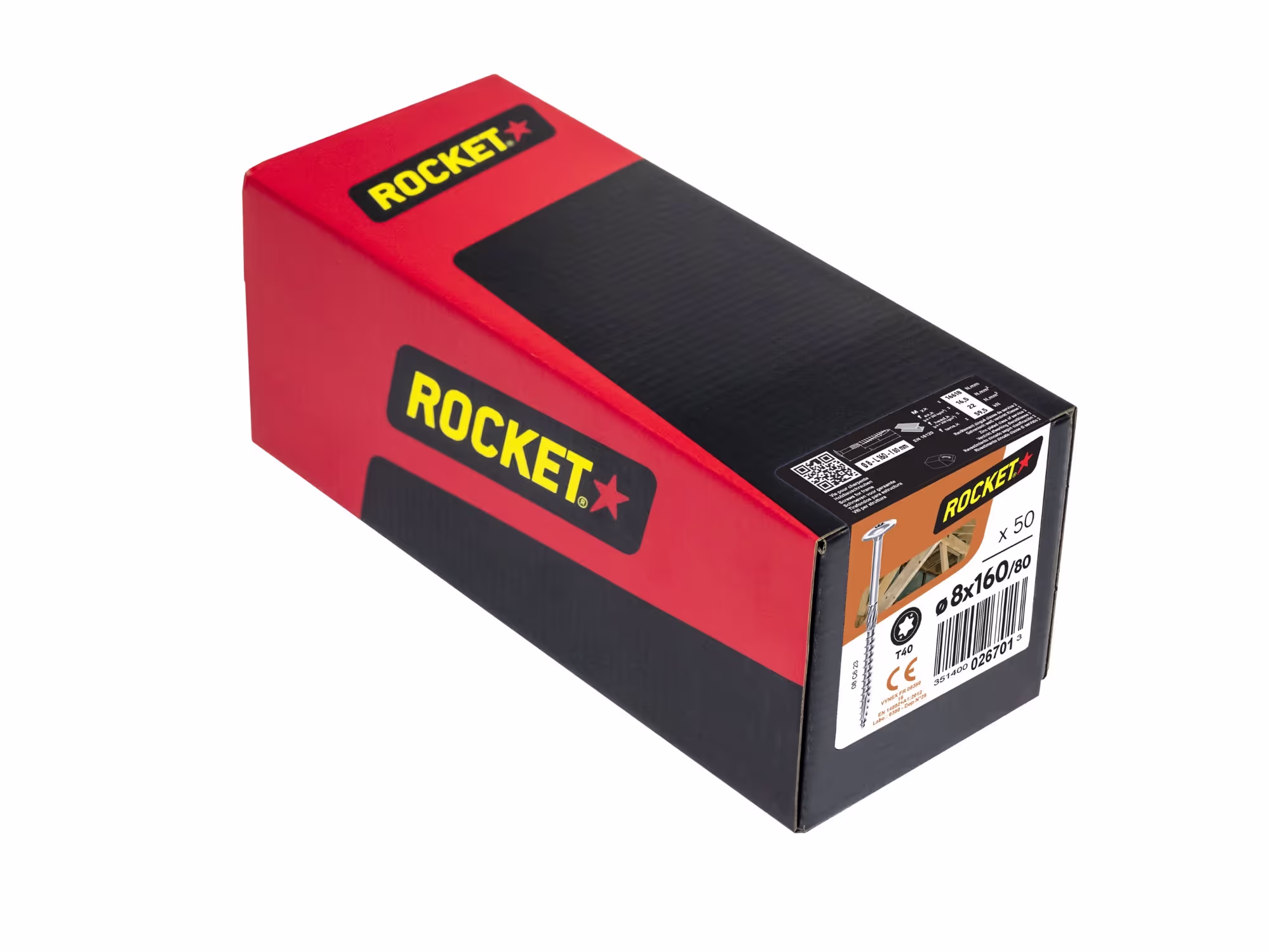 Vis Rocket Charpente zingué Boîte carton 2 3