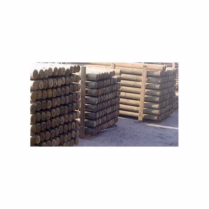 Machined Timber Pole Pine Pressure-Treated Class 4 Diameter 120mm 1.5m 2
