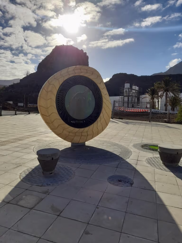 Accoya totems in the Canary Islands