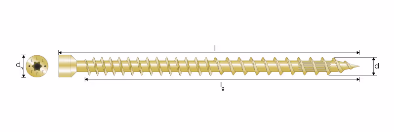 ESCRFTZ Vis structurelle à tête cylindrique filetage total 3
