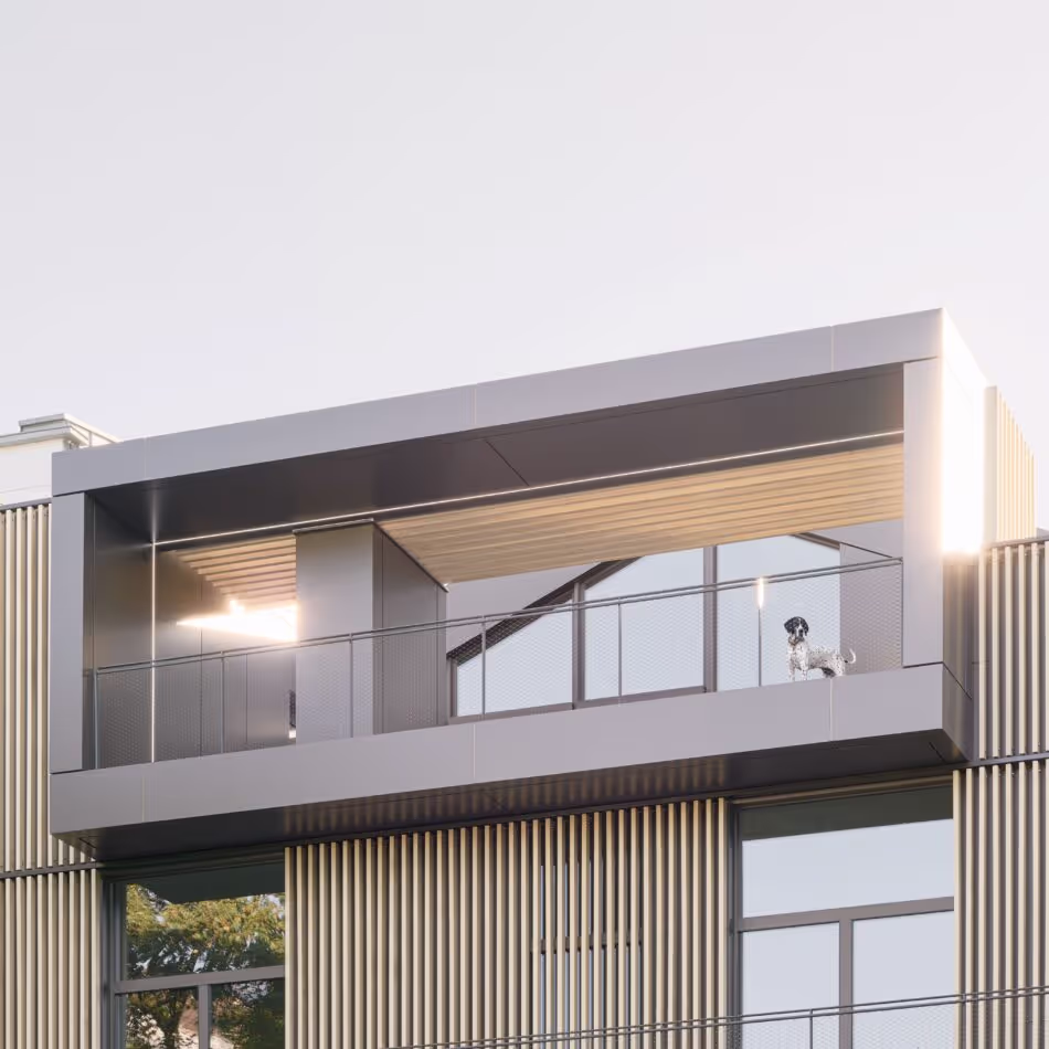 Rénovation de la Villa M avec un bardage et une terrasse Accoya