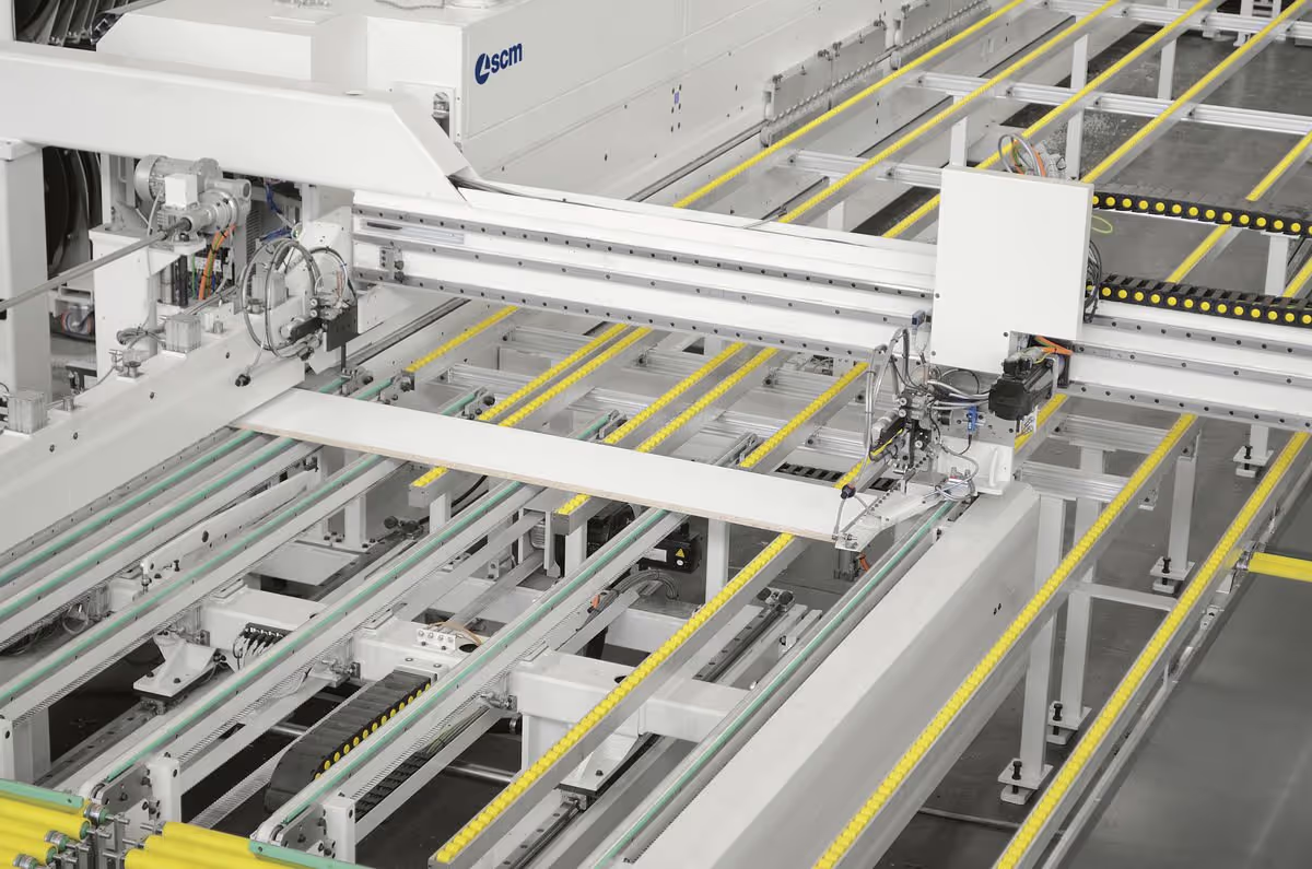 Flexible edgebanding line SCM Stefani Rocket H 4