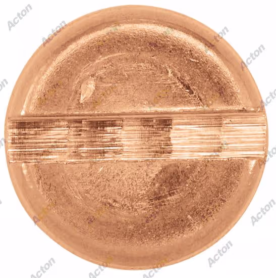 Slotted countersunk head wood screw DIN 97, brass Acton 3