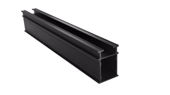 Rail aluminium anodisé noir B-Fix Black Rail AluDeck