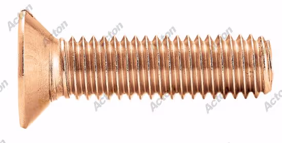 Slotted countersunk head machine screw DIN 963, brass Acton 2