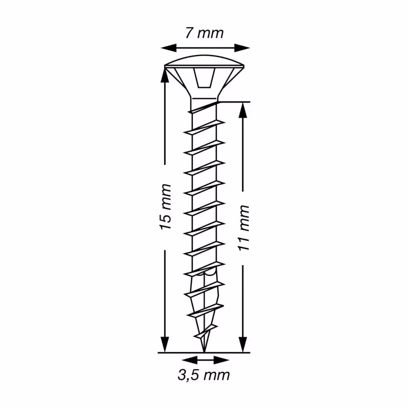 Vis universelle SPAX WIROX tête bombée Ø 3.5–4 mm 5
