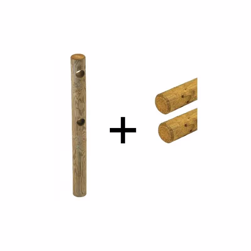 Timber Fence 2 Rails Pine Pressure-Treated Class 4 2