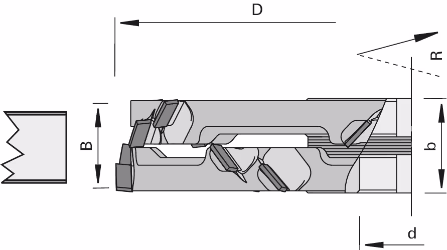 CM DP two-part facing cutters LEUCO 2