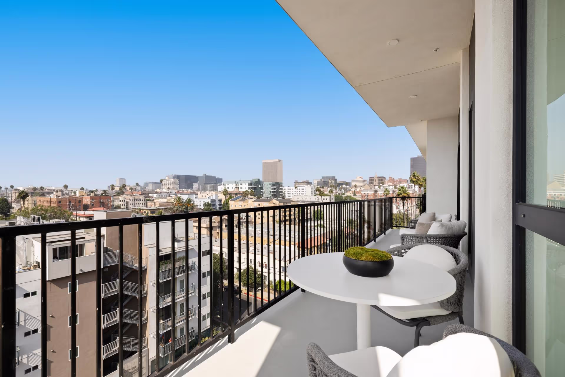 A new Los Angeles condominium with a clean, modern look