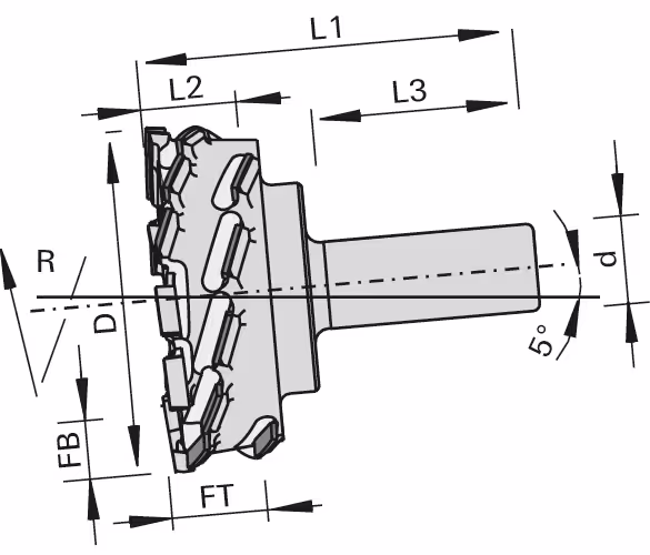 High-performance rebating shank cutters p-System CM DP 2