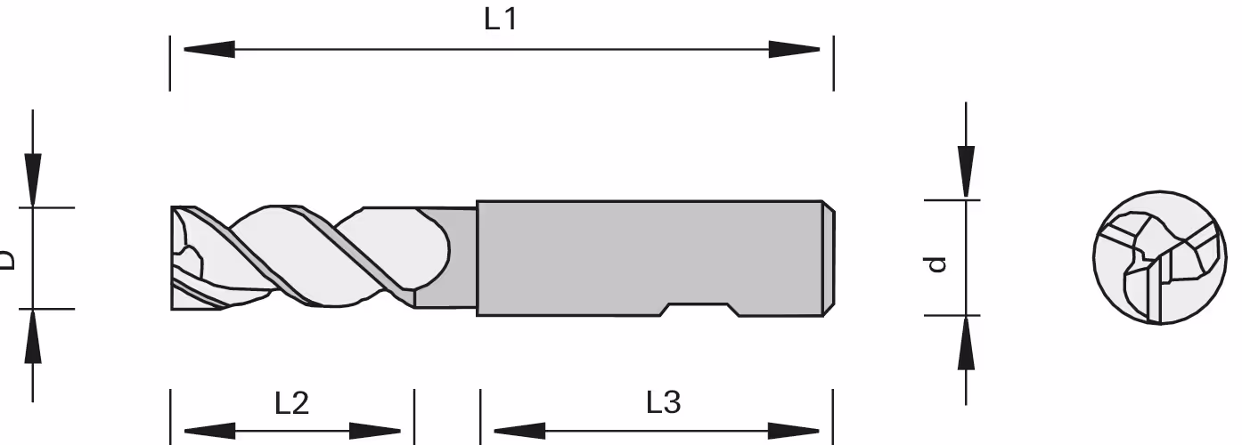 High-performance carbide shank cutters, Milling tools 2