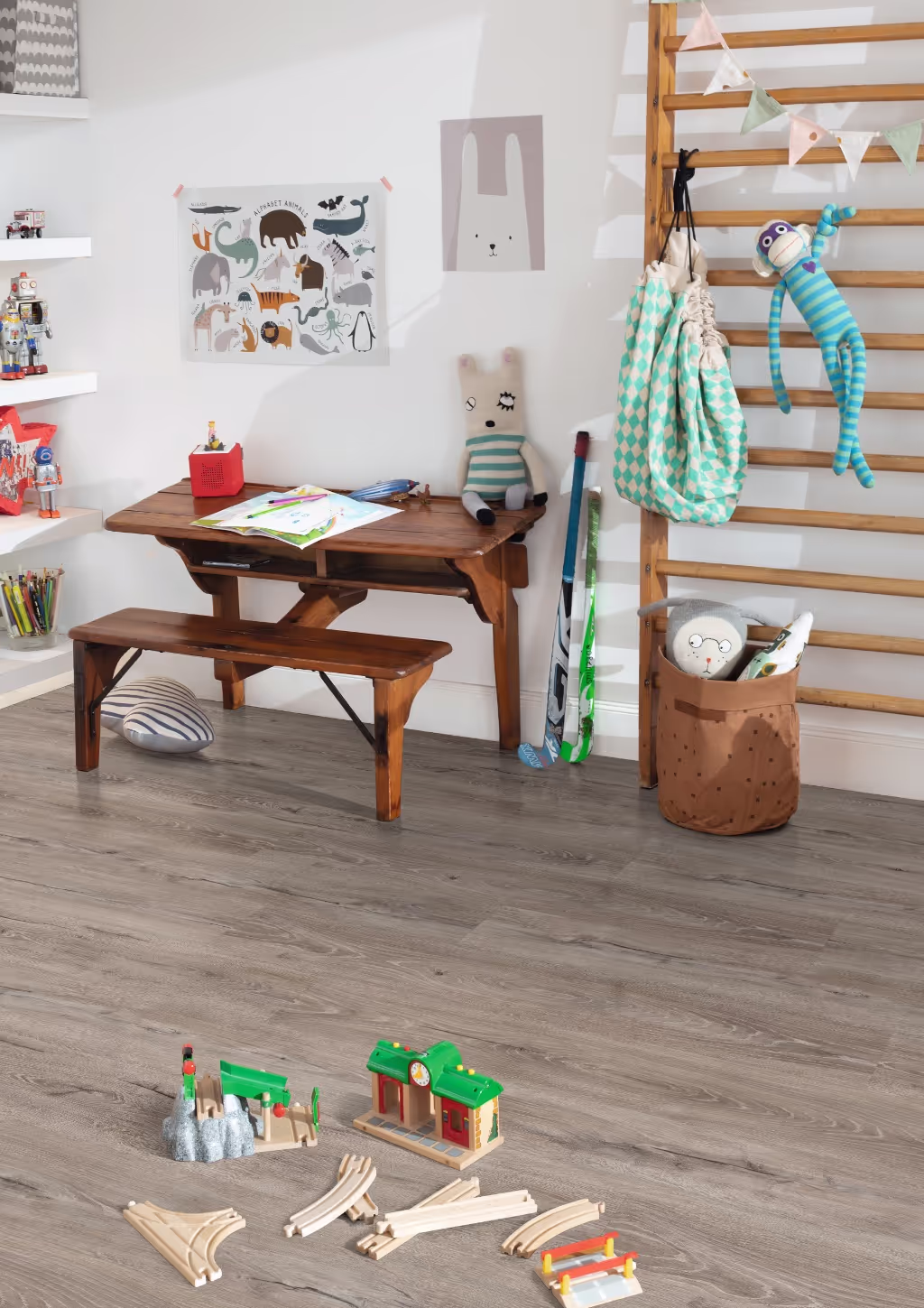 Lame de sol rigide EGGER AquaDura Grey Panora Oak 2
