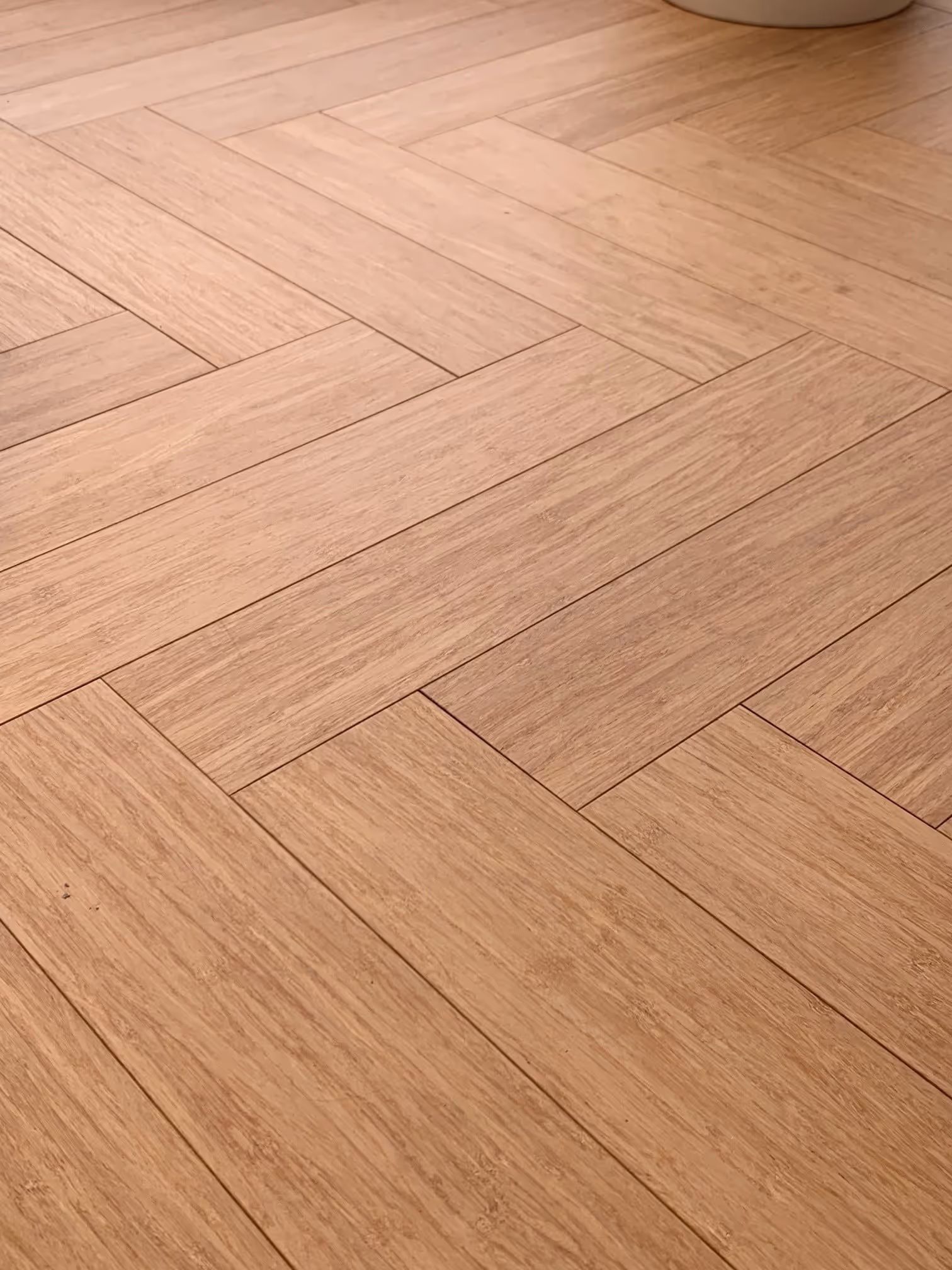 Parquet massif bambou ootouch BamWood Champagne Bâton Rompu 3