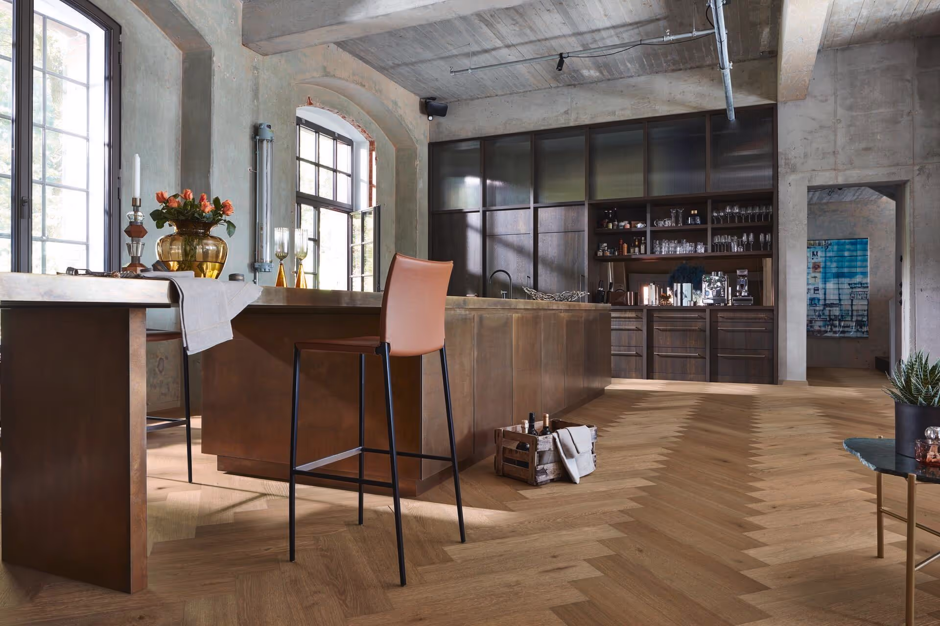Lame de parquet contrecollé MEISTER Lindura HS 500 chêne Classic greige oak 4